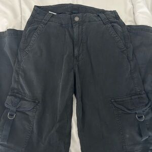 American Eagle Outfitters Black Baggy Cargo Pants